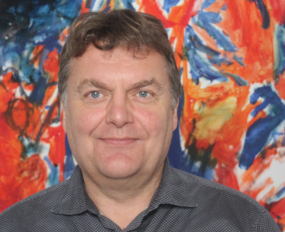 Jan Thielke foran Anders Moseholms maleri